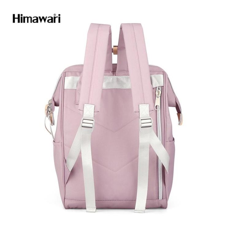 Plecak podróżny na laptopa, bagaż podręczny do samolotu, różowy, Himawari