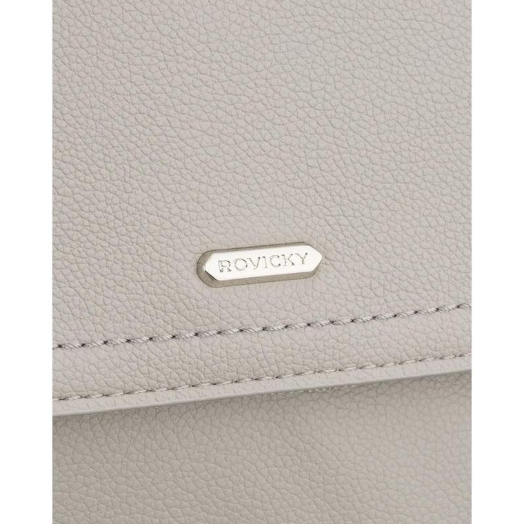 Plecak, szary, skóra ekologiczna, Rovicky