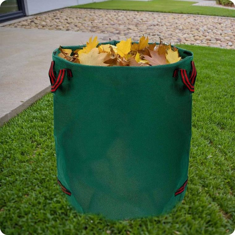 Plonos, kosz ogrodowy na liście, zielony, 272l