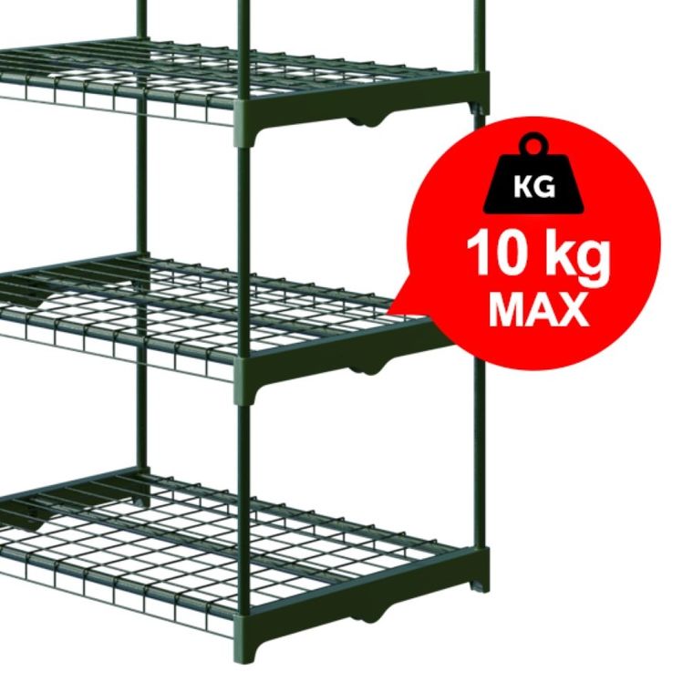 Plonos, mini szklarnia, balkonowa, 3 półki, 125-69-49 cm