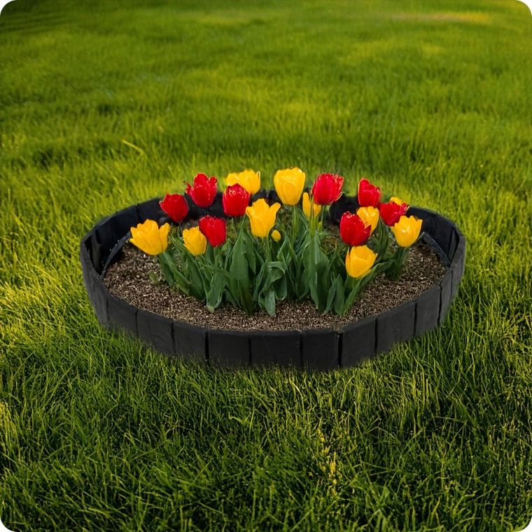 Plonos, obrzeże ogrodowe, antracytowe, 250 cm