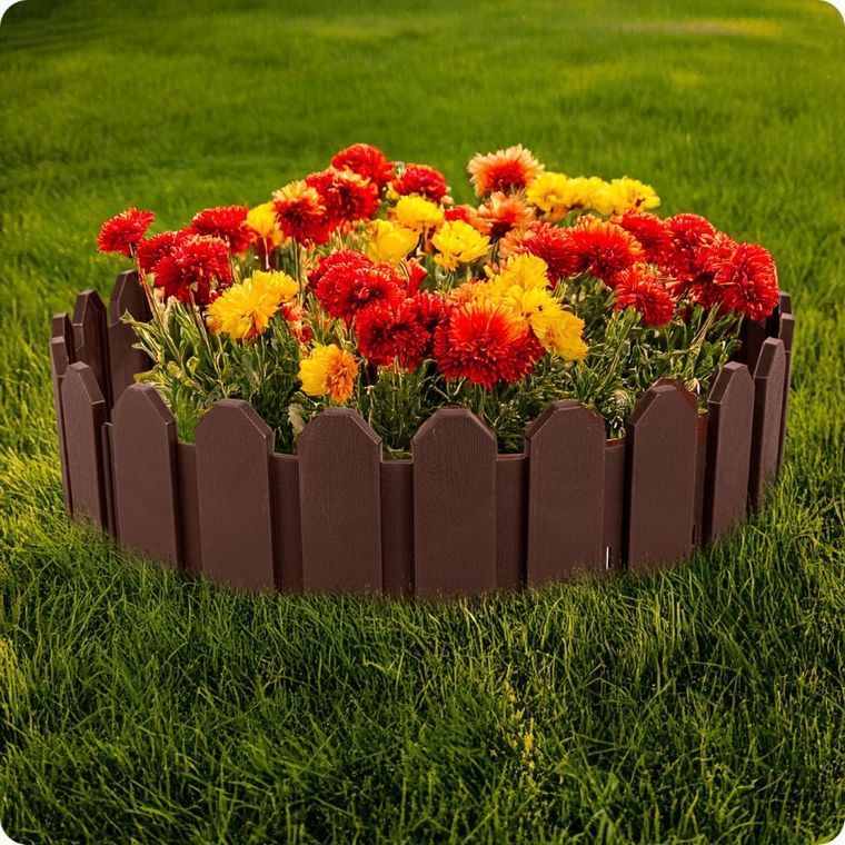 Plonos, obrzeże ogrodowe, brązowe, 240 cm