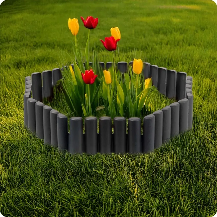 Plonos, obrzeże ogrodowe, szare, 220 cm