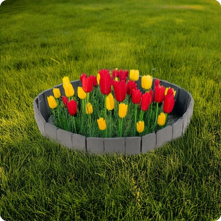 Plonos, obrzeże ogrodowe, szare, 250 cm