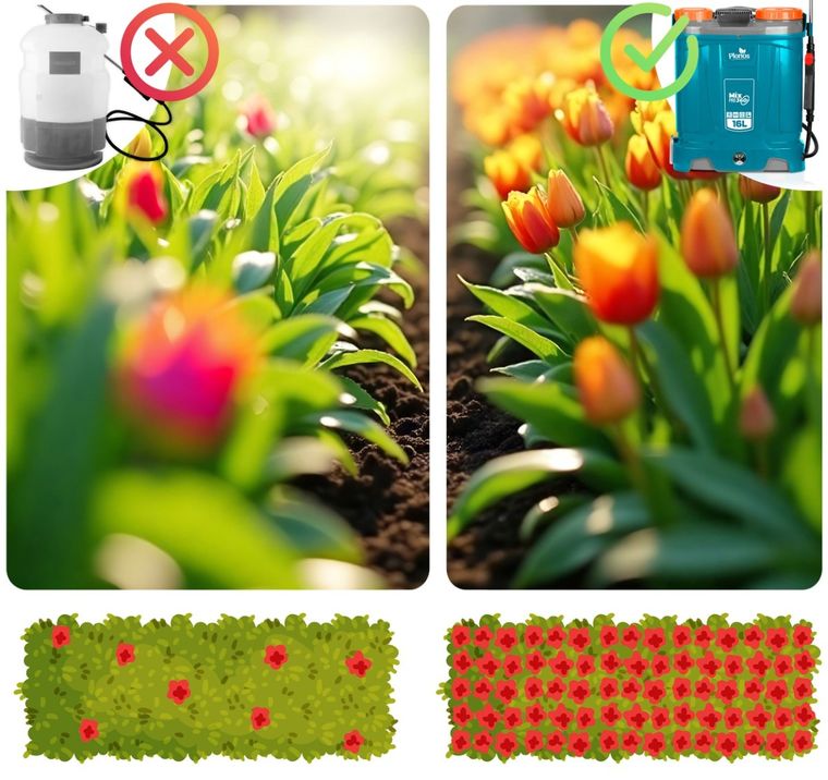 Plonos, opryskiwacz akumulatorowy z mieszalnikiem, PL-604