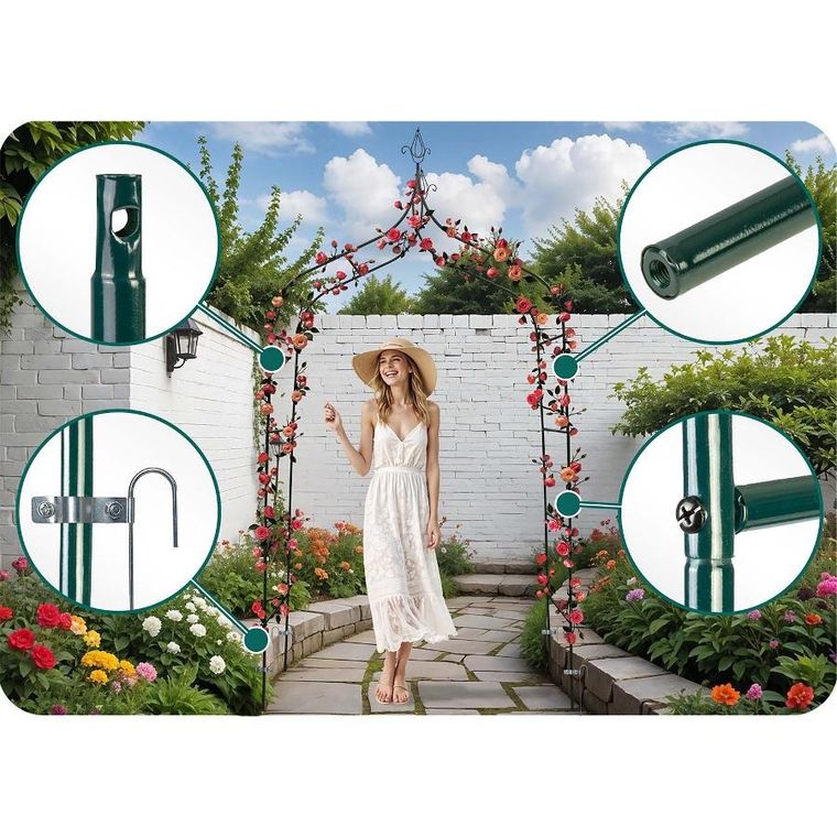 Plonos, pergola ogrodowa, łuk, 265 cm