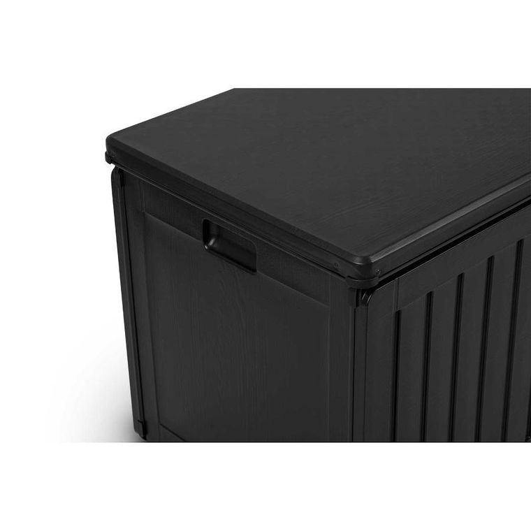 Plonos, skrzynia ogrodowa, czarna, 270l, 109-51-55 cm