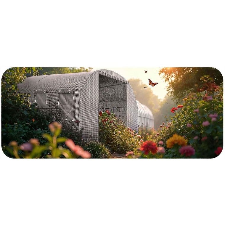 Plonos, tunel ogrodowy, biały, 2,5-4m, 10m2