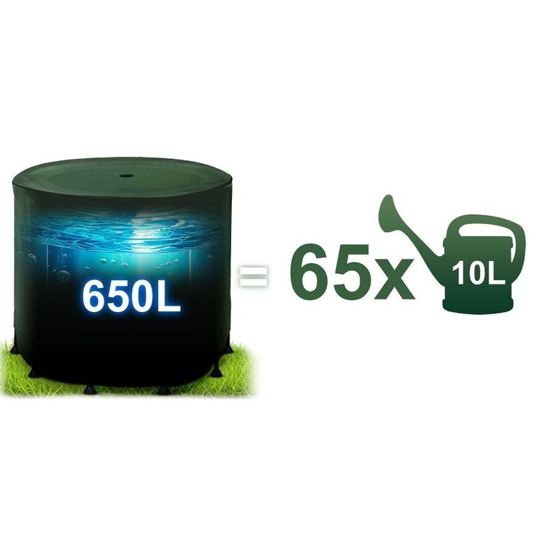Plonos, zbiornik na deszczówkę, 650l