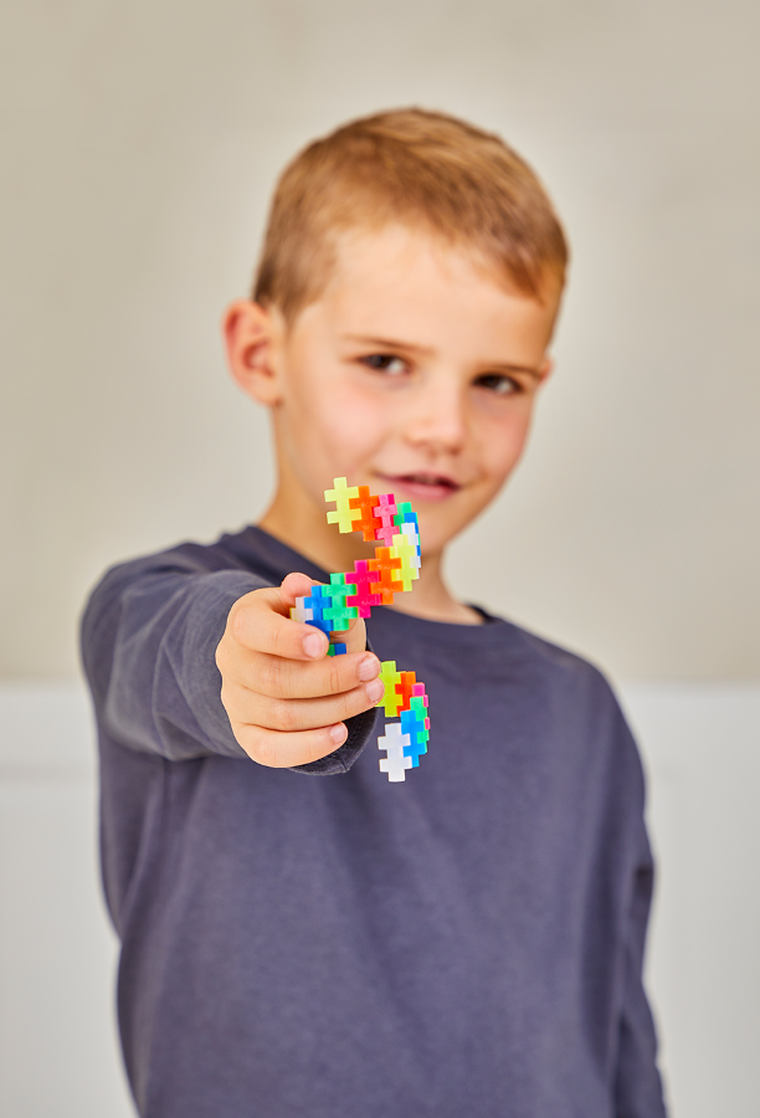 Plus-Plus, Basic w opakowaniu, Neonowe kolory, klocki, 300 elementów