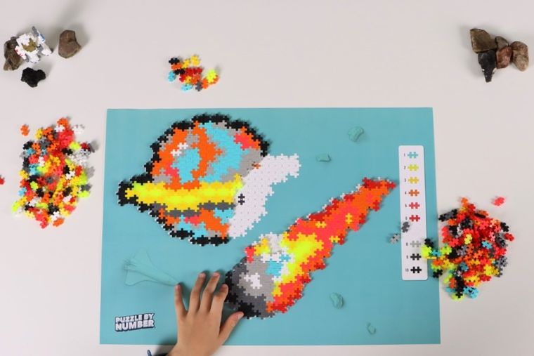 Plus-Plus Mini, Kosmos, puzzle po numerach, 500 elementów