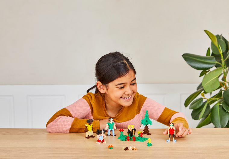 Plus-Plus, Naucz się budować, Ludzie z całego świata, klocki, 280 elementów