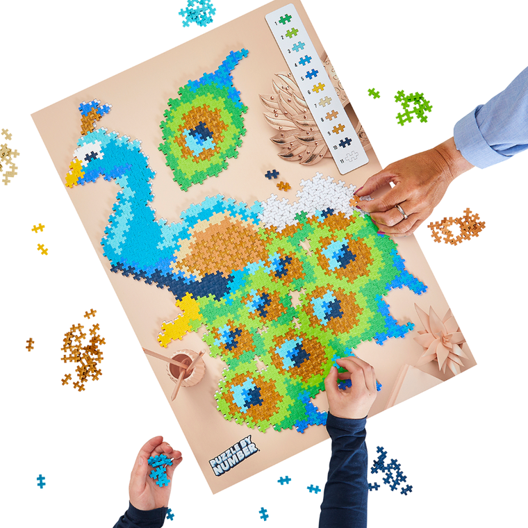 Plus-plus, Puzzle by number, paw, 800 elementów