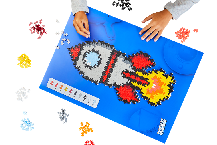 Plus-plus, Puzzle by number, rakieta, 500 elementów