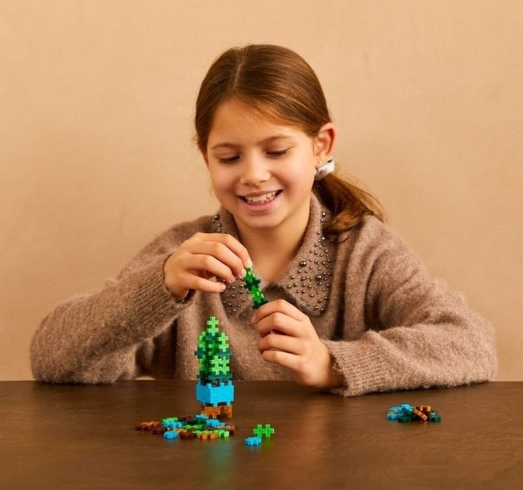 Plus-Plus, Roślinki, Snake Plant, klocki, 52 elementy