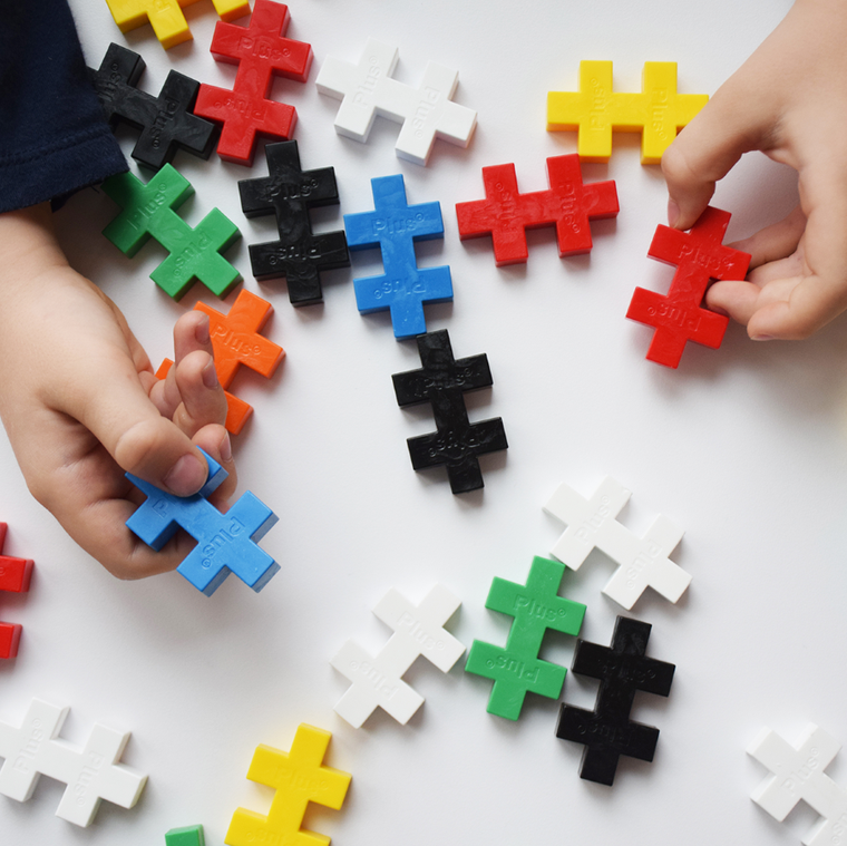 Plus-Plus, Zestawy Big, podstawowe kolory, klocki, 100 elementów