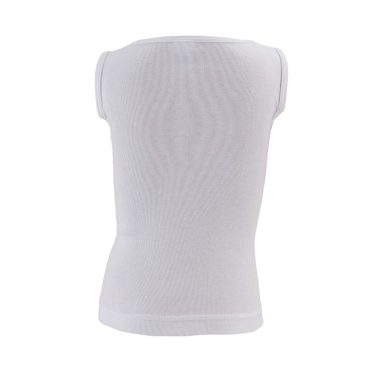 Podkoszulek dziewczęcy, biały, Amelka, Tup Tup