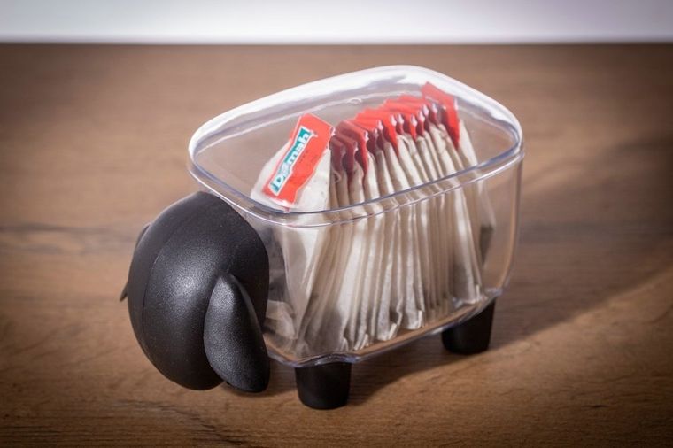 Pojemnik na drobiazgi, owca, czarny