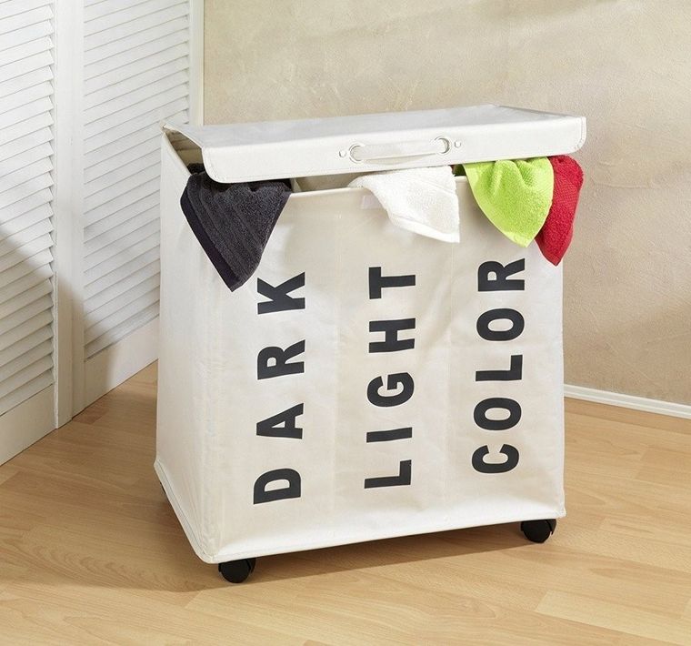 Pojemnik na pranie, Trivo beige, 116 litrów