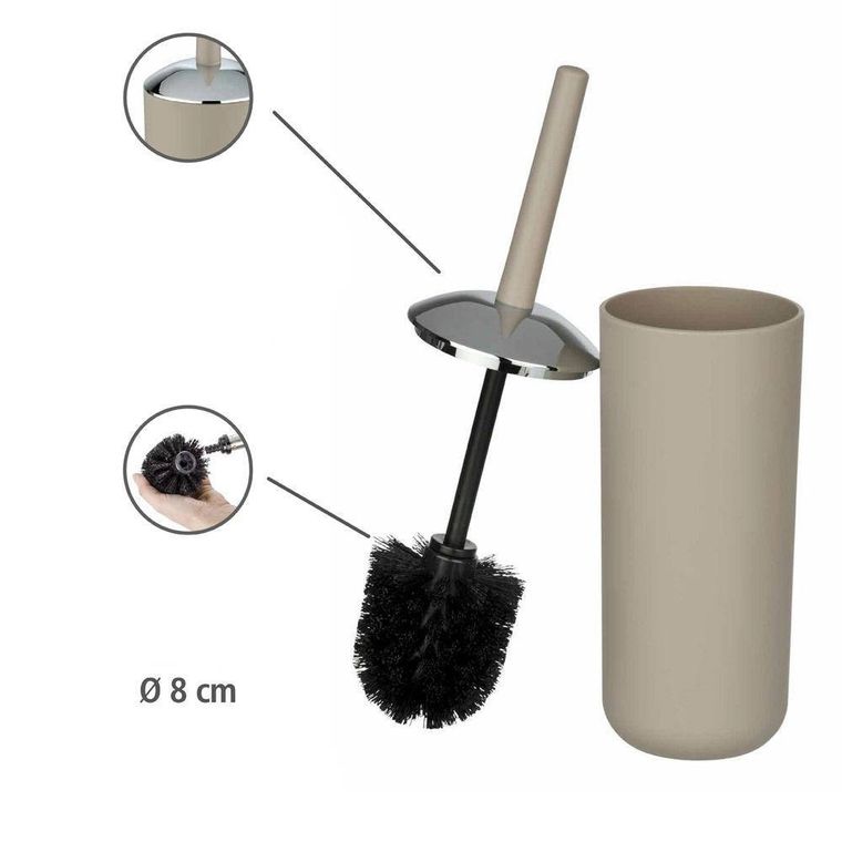Pojemnik na szczotkę, Brasil, beżowy + szczotka wc