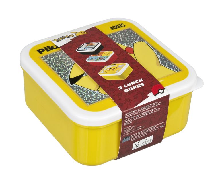 Pokemon, zestaw lunchboxów, 3 szt.