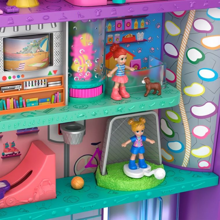 Polly Pocket, Centrum handlowe w Pollyville, zestaw z figurką i akcesoriami