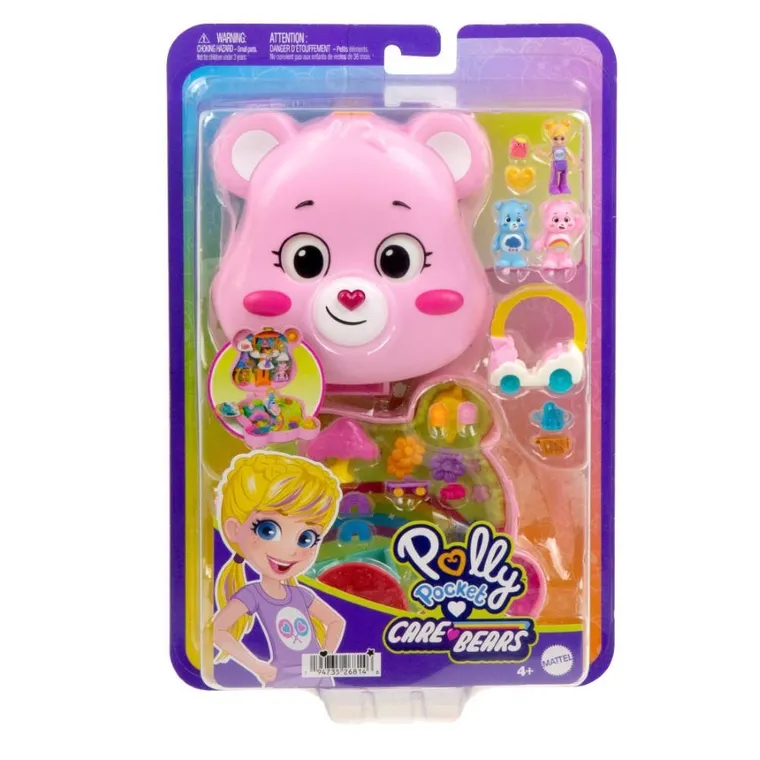 Polly Pocket, Troskliwe Misie, zestaw kompaktowy, laleczka i akcesoria