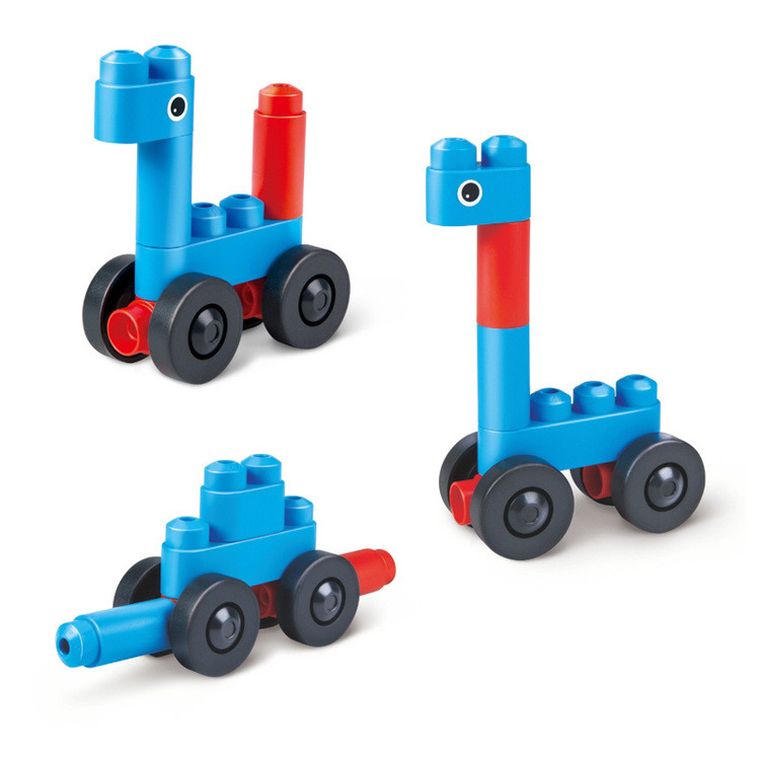 PolyM, Auta i Zwierzaki, klocki konstrukcyjne, 6 elementów