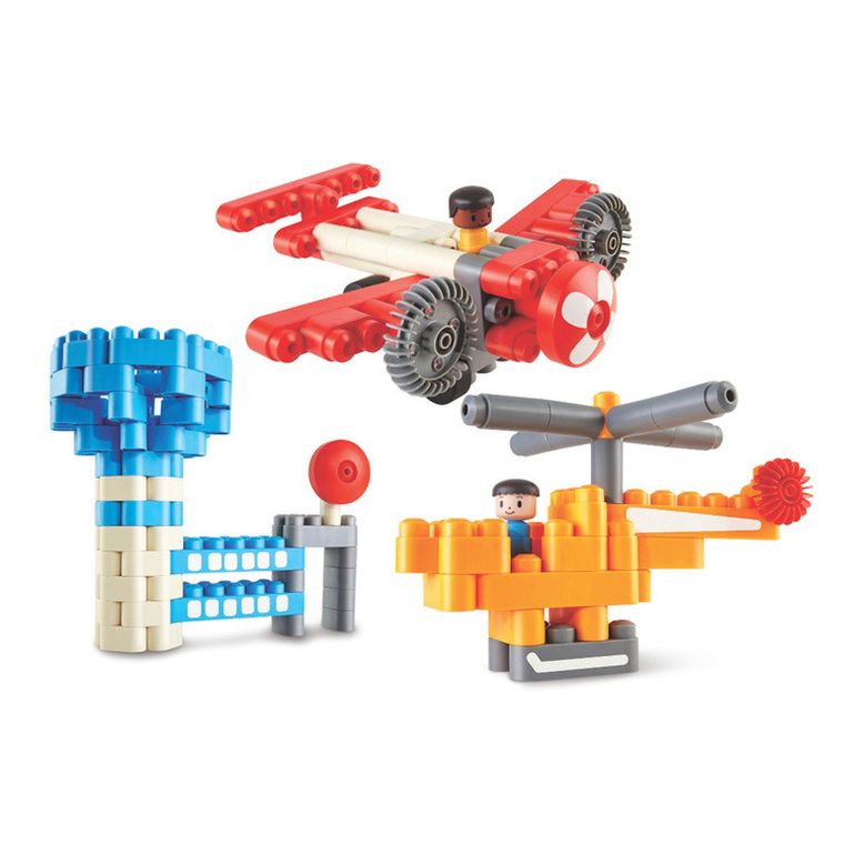 PolyM, Lotnisko, klocki konstrukcyjne, 142 elementów