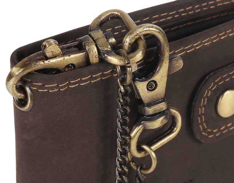 Portfel, brązowy, skórzany, Always Wild