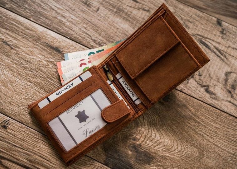 Portfel, brązowy, skórzany, Always Wild