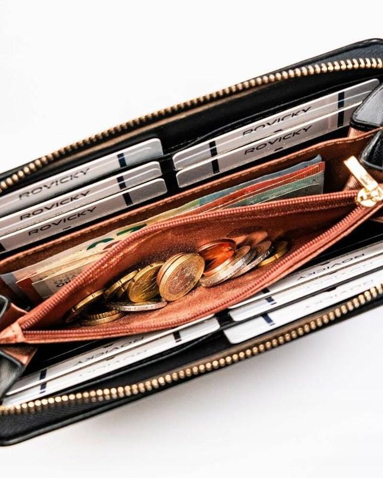 Portfel, czarny, skóra ekologiczna, Rovicky