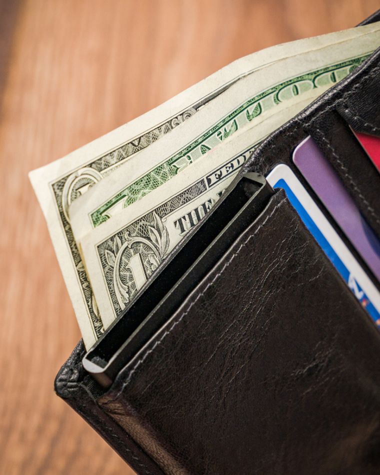 Portfel, czarny, skórzany, Always Wild