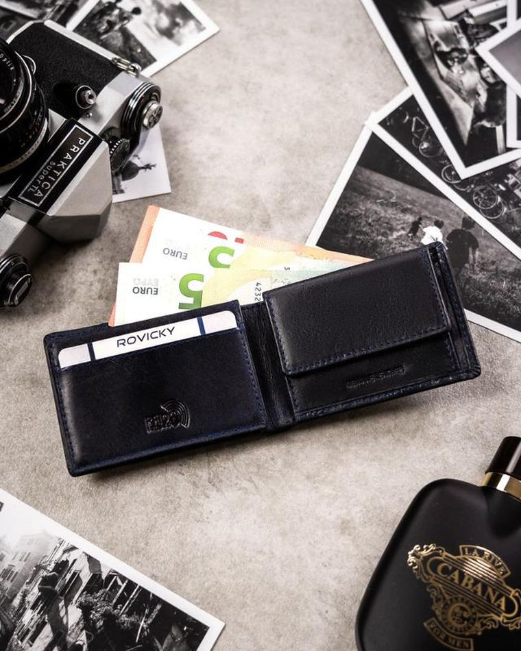 Portfel, czarny, skórzany, Buffalo Wild