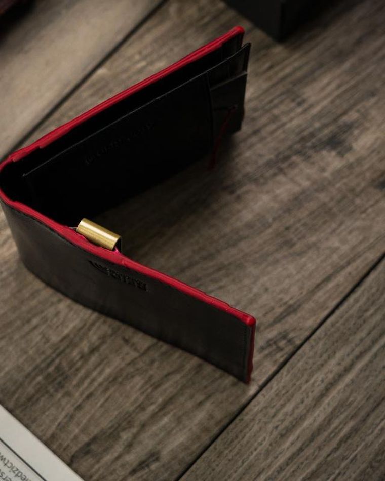 Portfel, czarny, skórzany, Peterson