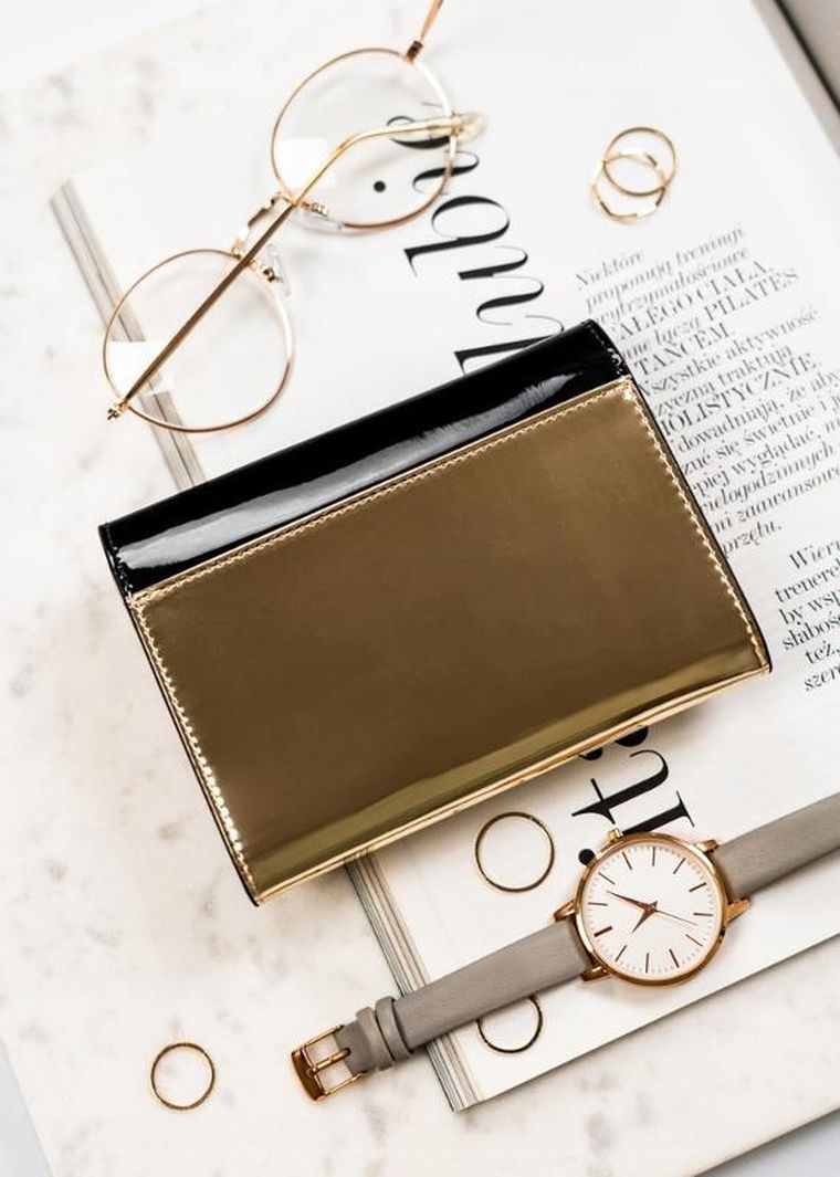 Portfel, czarny, skórzany, Peterson