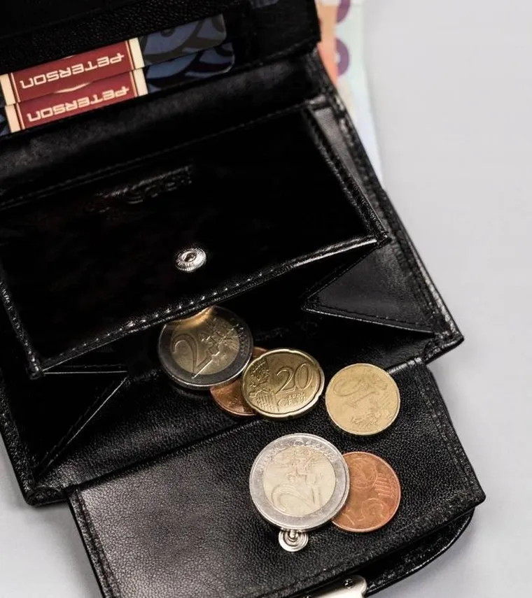 Portfel, czarny, skórzany, RFID, Peterson