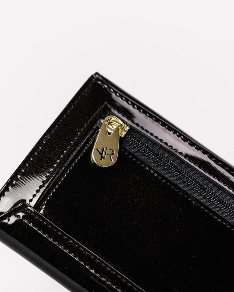 Portfel, czarny, skórzany, Rovicky