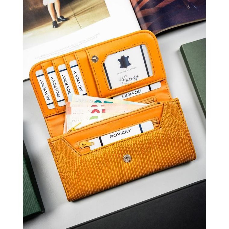 Portfel, jasnobrązowy, skóra ekologiczna, 4U Cavaldi