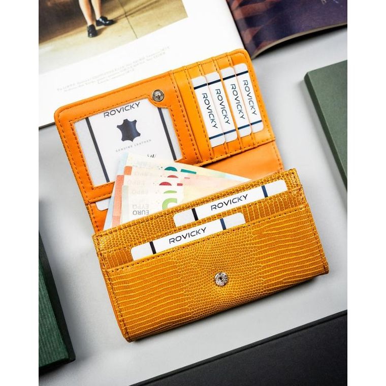 Portfel, jasnobrązowy, skóra ekologiczna, 4U Cavaldi