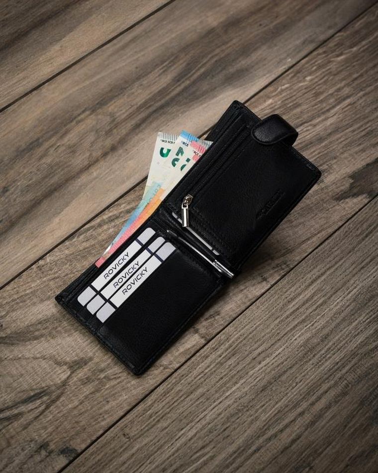 Portfel męski z podwójną sekcją na banknoty, Cavaldi