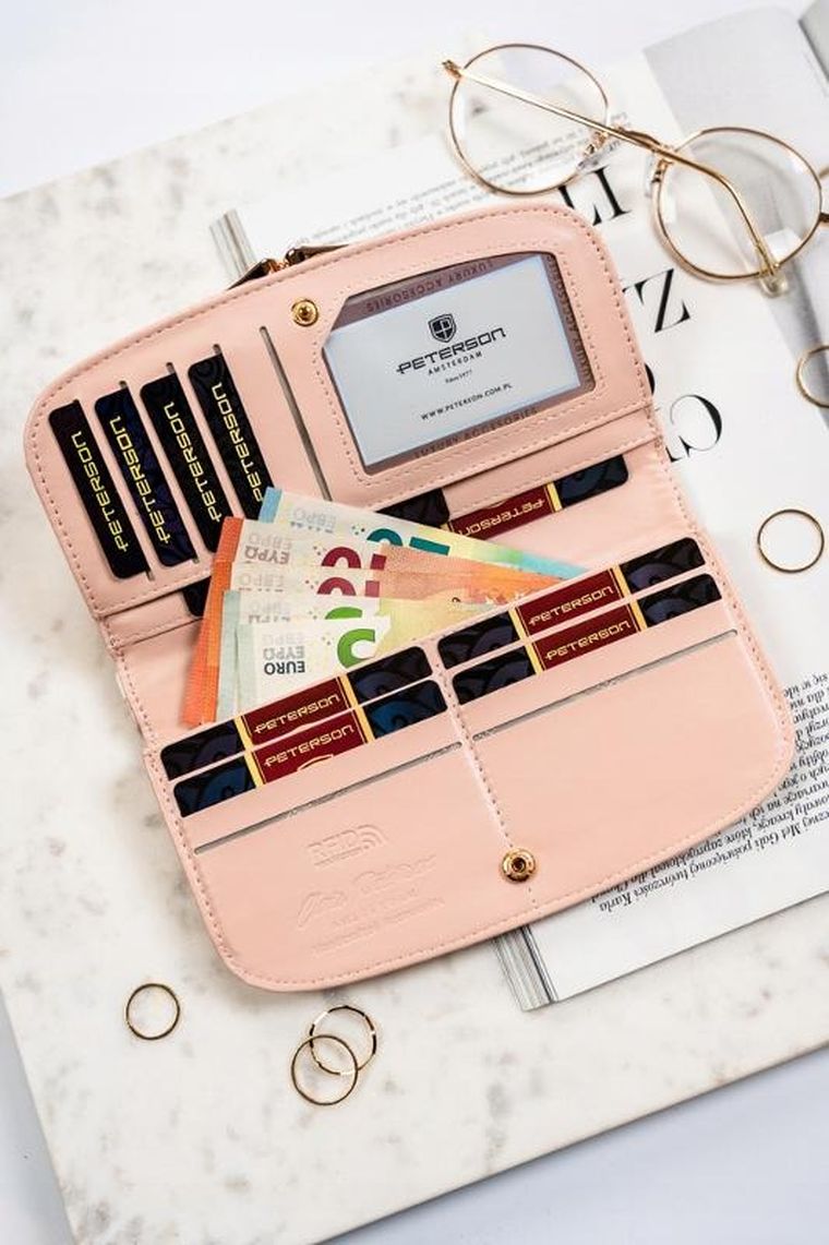 Portfel, mix, skóra ekologiczna, Peterson