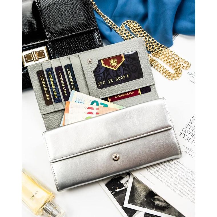 Portfel, mix, skóra ekologiczna, Peterson