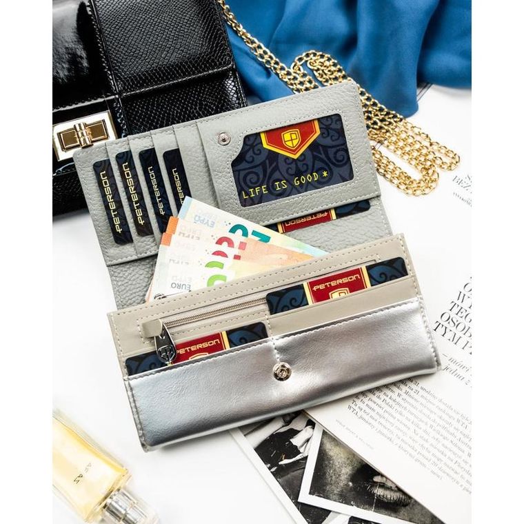 Portfel, mix, skóra ekologiczna, Peterson