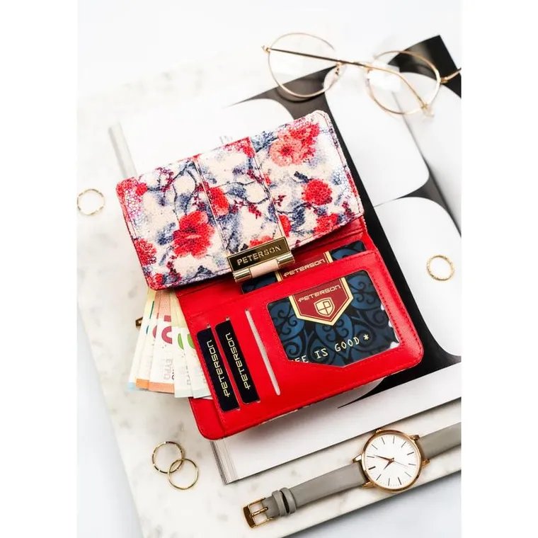 Portfel, mix, skóra ekologiczna, Peterson