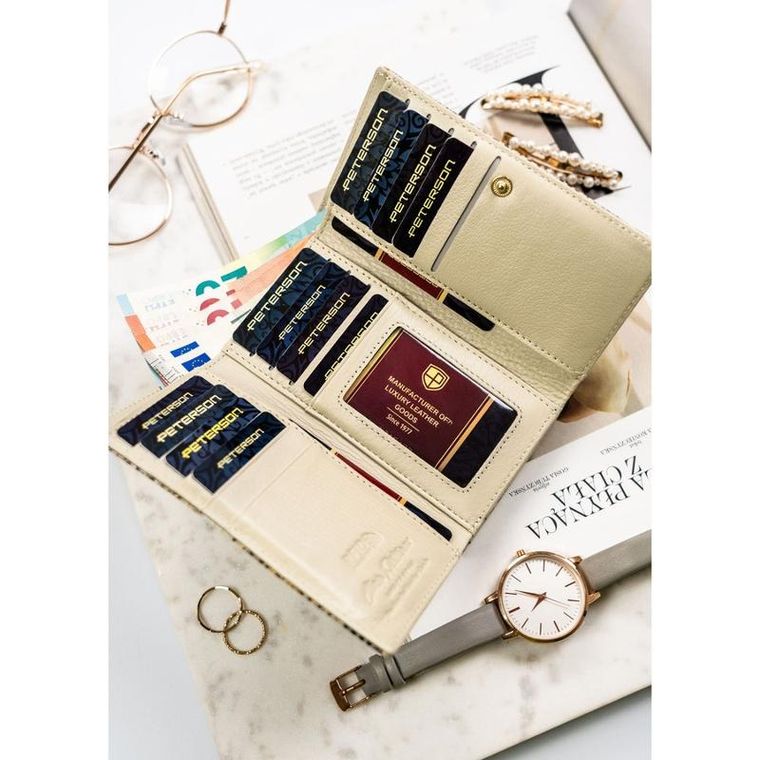 Portfel, mix, skórzany, Petereson