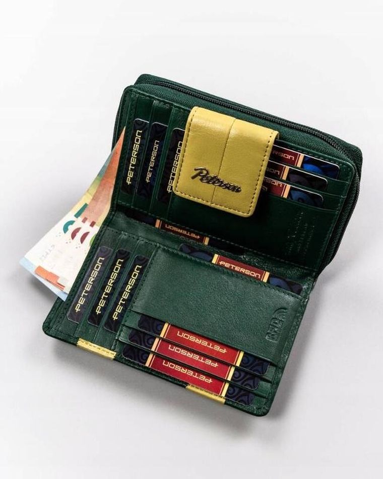 Portfel, mix, skórzany, Peterson