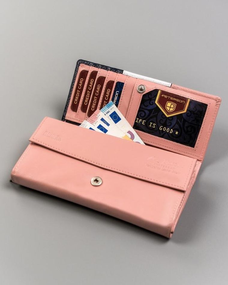 Portfel, mix, skórzany, Peterson