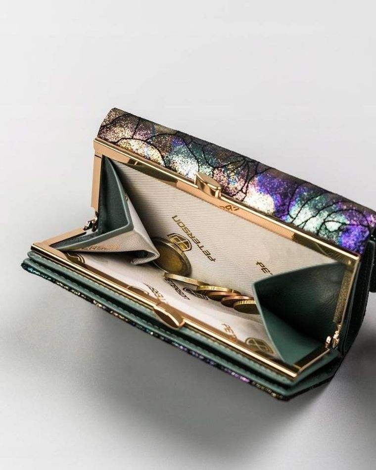 Portfel, mix, skórzany, Peterson