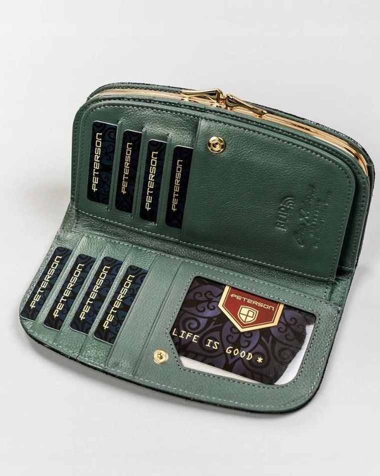 Portfel, mix, skórzany, Peterson